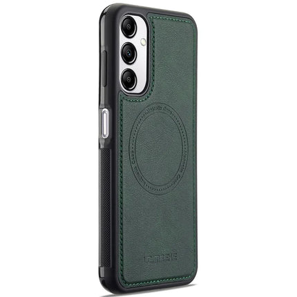 LC.IMEEKE For Samsung Galaxy A54 5G Magnetic Case Compatible with MagSafe Leather+TPU Back Cover