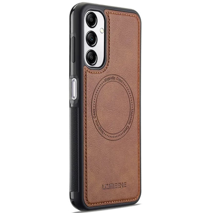 LC.IMEEKE For Samsung Galaxy A54 5G Magnetic Case Compatible with MagSafe Leather+TPU Back Cover