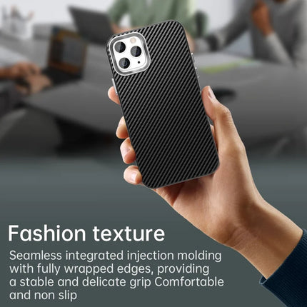 For iPhone 11 Pro Max Case Cell Phone Hybrid Back Cover Carbon Fiber Texture