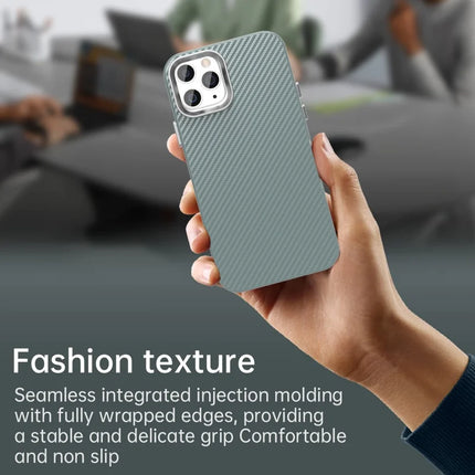 For iPhone 11 Pro Max Case Cell Phone Hybrid Back Cover Carbon Fiber Texture