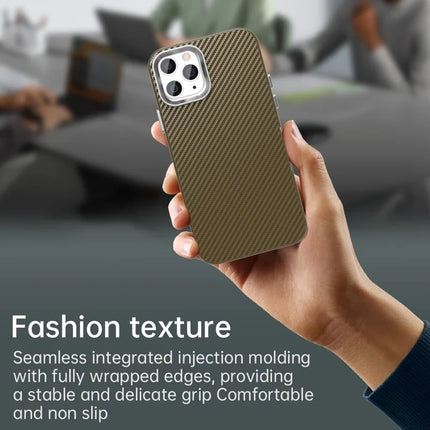 For iPhone 11 Pro Max Case Cell Phone Hybrid Back Cover Carbon Fiber Texture