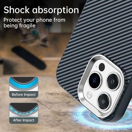 For iPhone 13 Pro Max Case Cell Phone Hybrid Back Cover Carbon Fiber Texture