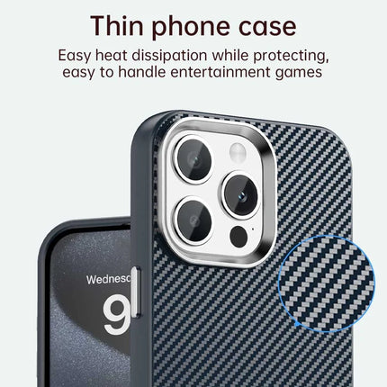 For iPhone 13 Pro Max Case Cell Phone Hybrid Back Cover Carbon Fiber Texture