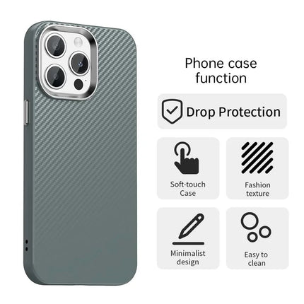 For iPhone 13 Pro Max Case Cell Phone Hybrid Back Cover Carbon Fiber Texture