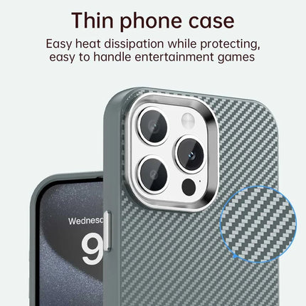 For iPhone 13 Pro Max Case Cell Phone Hybrid Back Cover Carbon Fiber Texture