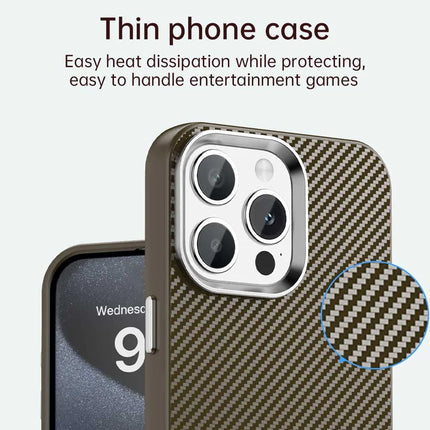 For iPhone 13 Pro Max Case Cell Phone Hybrid Back Cover Carbon Fiber Texture