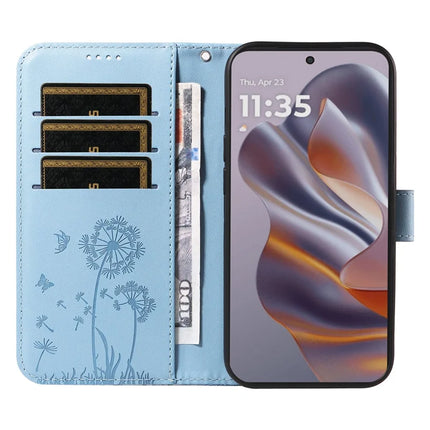 For Motorola Edge 50 Neo 5G / S50 5G / ThinkPhone 25 5G Leather Case Wallet Phone Cover Dandelion Imprint