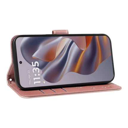 For Motorola Edge 50 Neo 5G / S50 5G / ThinkPhone 25 5G Leather Case Wallet Phone Cover Dandelion Imprint