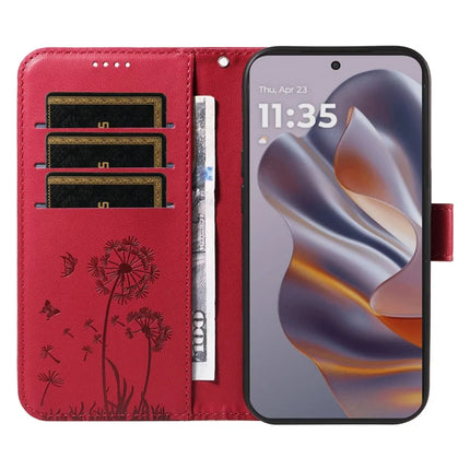 For Motorola Edge 50 Neo 5G / S50 5G / ThinkPhone 25 5G Leather Case Wallet Phone Cover Dandelion Imprint