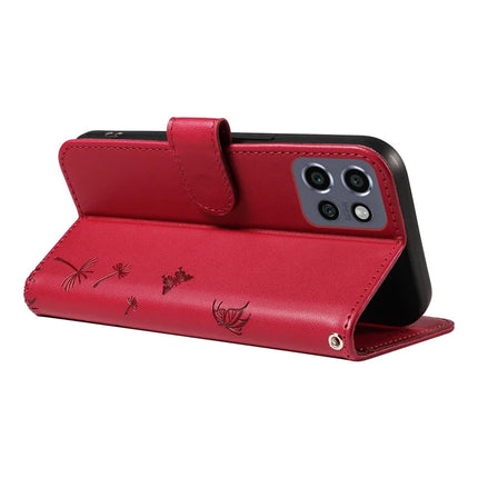 For Motorola Edge 50 Neo 5G / S50 5G / ThinkPhone 25 5G Leather Case Wallet Phone Cover Dandelion Imprint