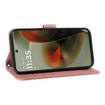 For Motorola Moto G55 5G Leather Case Wallet Phone Cover Dandelion Imprint