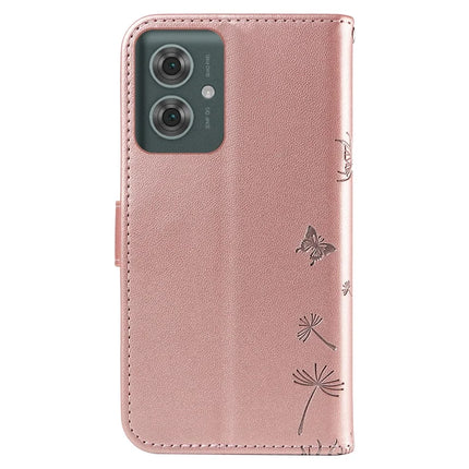 For Motorola Moto G55 5G Leather Case Wallet Phone Cover Dandelion Imprint