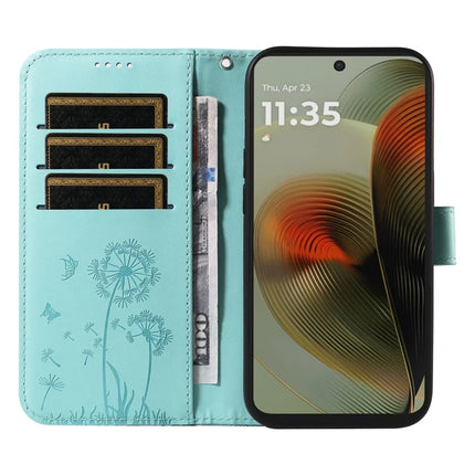 For Motorola Moto G55 5G Leather Case Wallet Phone Cover Dandelion Imprint