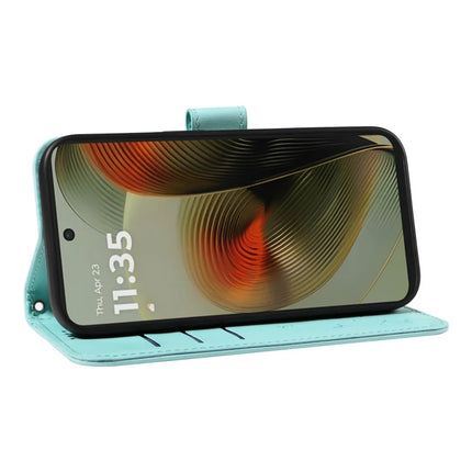 For Motorola Moto G55 5G Leather Case Wallet Phone Cover Dandelion Imprint