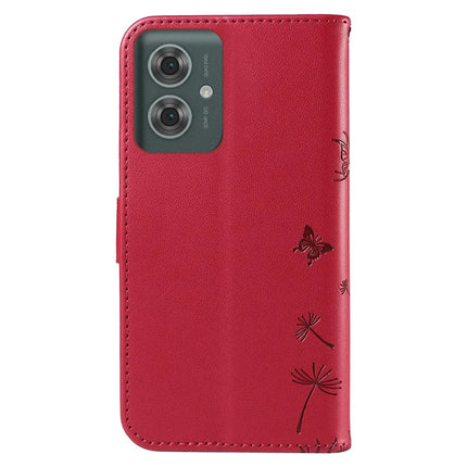 For Motorola Moto G55 5G Leather Case Wallet Phone Cover Dandelion Imprint