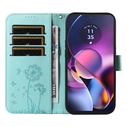 For Motorola Moto G54 5G Leather Case Wallet Phone Cover Dandelion Imprint