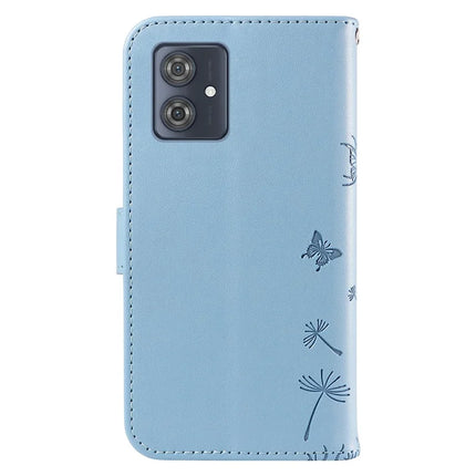 For Motorola Moto G54 5G Leather Case Wallet Phone Cover Dandelion Imprint