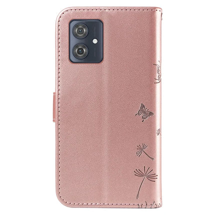 For Motorola Moto G54 5G Leather Case Wallet Phone Cover Dandelion Imprint
