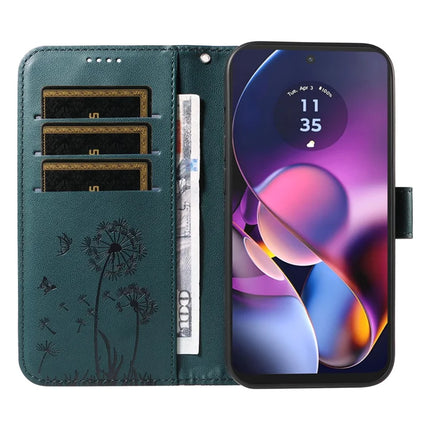 For Motorola Moto G54 5G Leather Case Wallet Phone Cover Dandelion Imprint