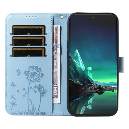 For Motorola Edge 40 Neo 5G Leather Case Wallet Phone Cover Dandelion Imprint