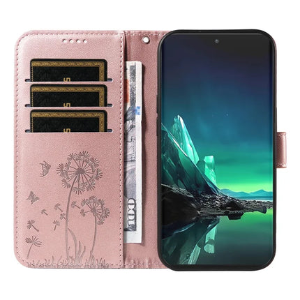 For Motorola Edge 40 Neo 5G Leather Case Wallet Phone Cover Dandelion Imprint