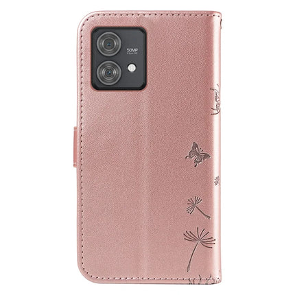 For Motorola Edge 40 Neo 5G Leather Case Wallet Phone Cover Dandelion Imprint