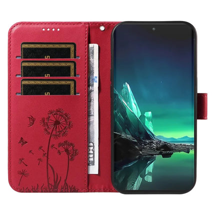 For Motorola Edge 40 Neo 5G Leather Case Wallet Phone Cover Dandelion Imprint