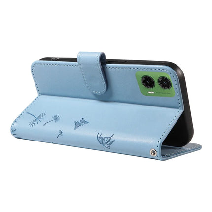For Motorola Moto G35 5G Leather Case Wallet Phone Cover Dandelion Imprint