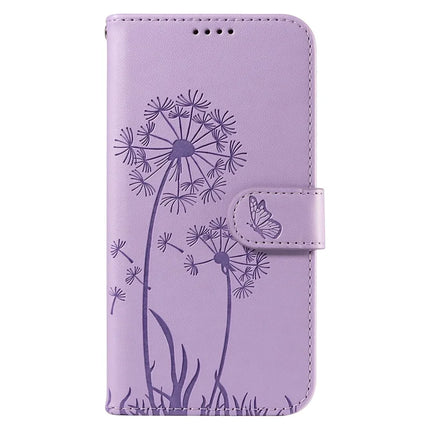 For Motorola Moto G35 5G Leather Case Wallet Phone Cover Dandelion Imprint