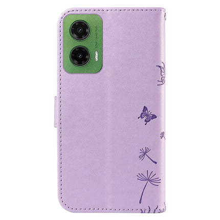 For Motorola Moto G35 5G Leather Case Wallet Phone Cover Dandelion Imprint