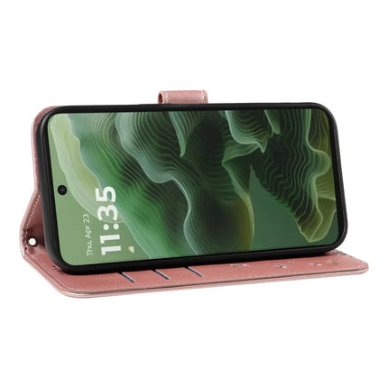 For Motorola Moto G35 5G Leather Case Wallet Phone Cover Dandelion Imprint