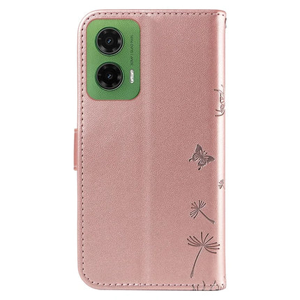 For Motorola Moto G35 5G Leather Case Wallet Phone Cover Dandelion Imprint