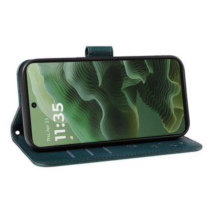 For Motorola Moto G35 5G Leather Case Wallet Phone Cover Dandelion Imprint