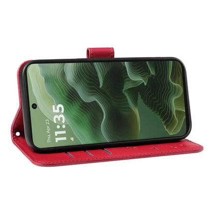 For Motorola Moto G35 5G Leather Case Wallet Phone Cover Dandelion Imprint