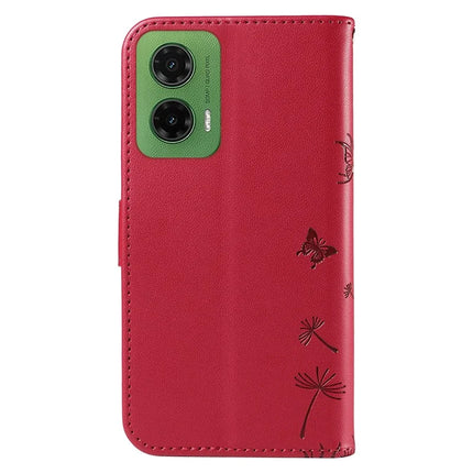 For Motorola Moto G35 5G Leather Case Wallet Phone Cover Dandelion Imprint