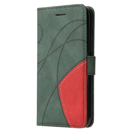 For Motorola Moto G75 5G Leather Case Wallet Stand Color Splicing Phone Cover