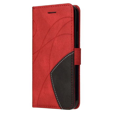 For Motorola Moto G75 5G Leather Case Wallet Stand Color Splicing Phone Cover