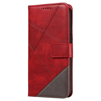 For Motorola Moto G75 5G Case Leather Geometric Line Wallet Phone Cover with Wrist Strap