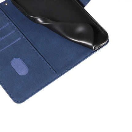 For Motorola Moto G75 5G Case Stand Wallet Leather Phone Cover Curved Line Wrist Strap