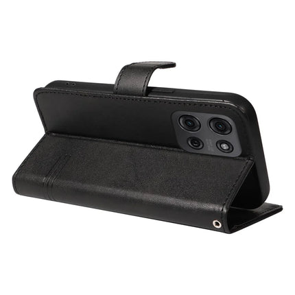 For Motorola Moto G75 5G Case Flip Wallet T-Shape Lines Leather Phone Cover