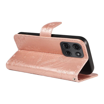 For Motorola Moto G75 5G Case Butterfly Pattern Leather Wallet Flip Phone Cover