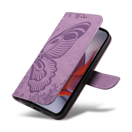 For Motorola Moto G75 5G Case Butterfly Pattern Leather Wallet Flip Phone Cover