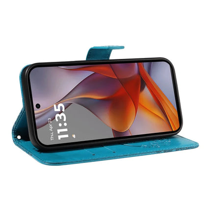 For Motorola Moto G75 5G Case Butterfly Pattern Leather Wallet Flip Phone Cover