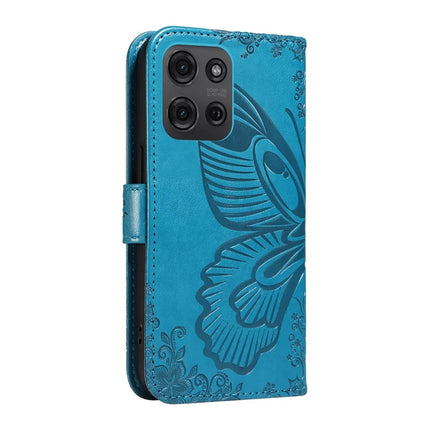 For Motorola Moto G75 5G Case Butterfly Pattern Leather Wallet Flip Phone Cover