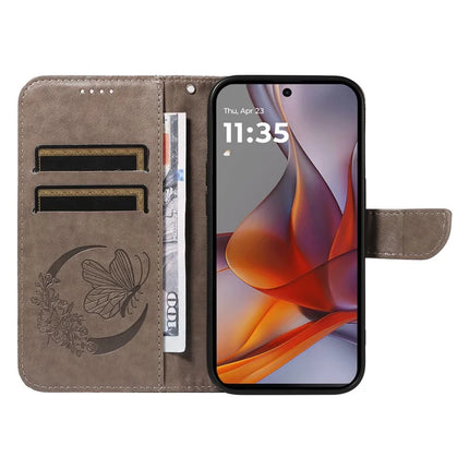 For Motorola Moto G75 5G Case Butterfly Pattern Leather Wallet Flip Phone Cover