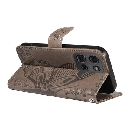 For Motorola Moto G75 5G Case Butterfly Pattern Leather Wallet Flip Phone Cover