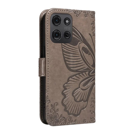 For Motorola Moto G75 5G Case Butterfly Pattern Leather Wallet Flip Phone Cover