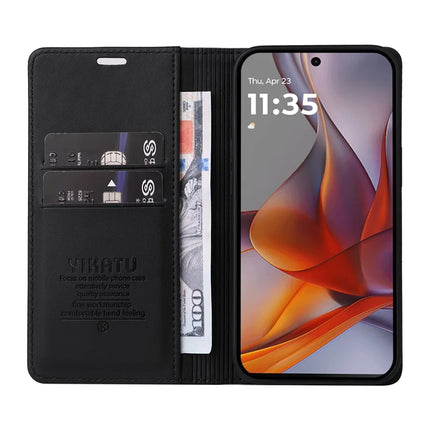 YIKATU YK-001 For Motorola Moto G75 5G Case Stand Leather Phone Cover Strong Magnetic Closure