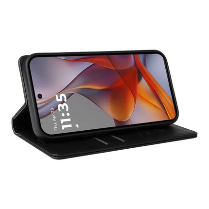 YIKATU YK-001 For Motorola Moto G75 5G Case Stand Leather Phone Cover Strong Magnetic Closure