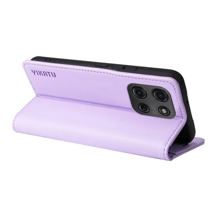 YIKATU YK-001 For Motorola Moto G75 5G Case Stand Leather Phone Cover Strong Magnetic Closure